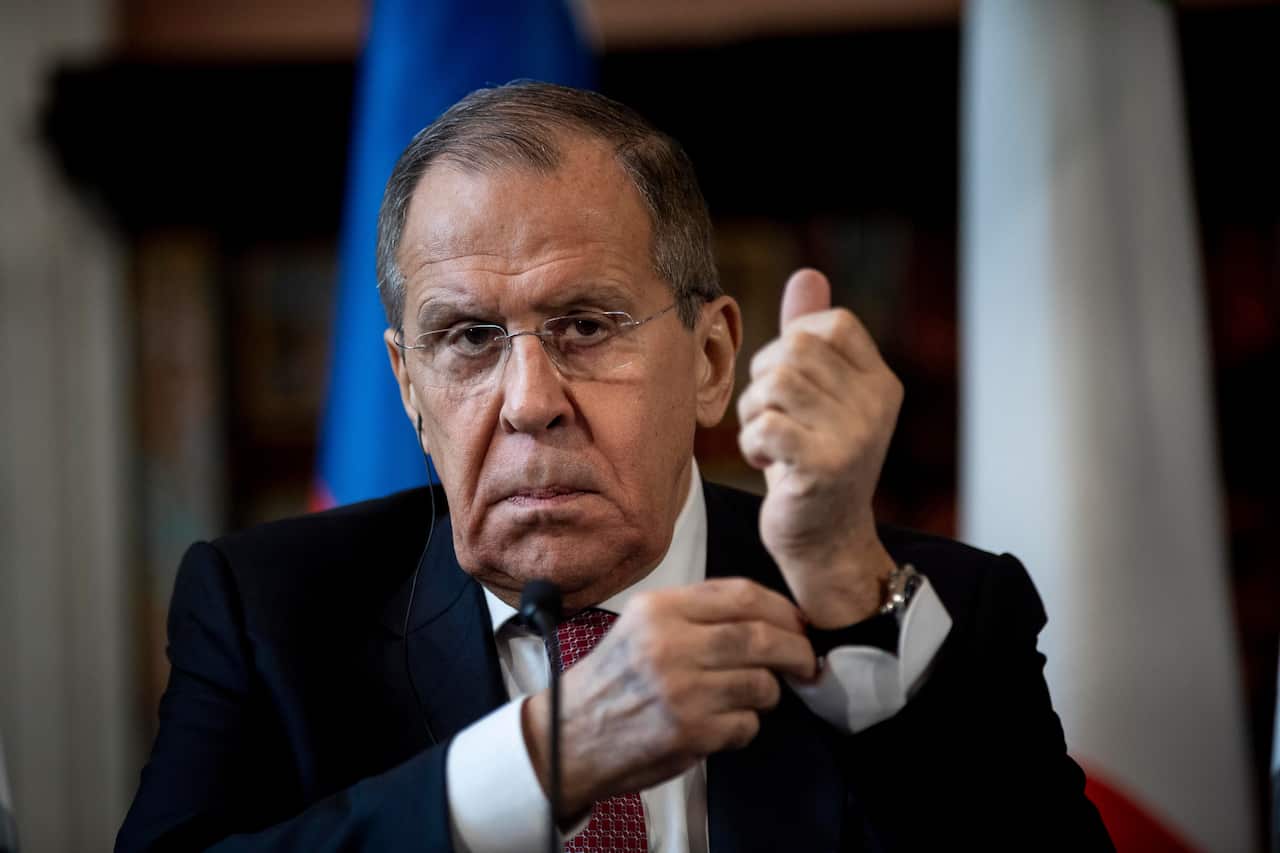Russian Foreign And Defense Ministers Meet With Italian Counterparts In Rome