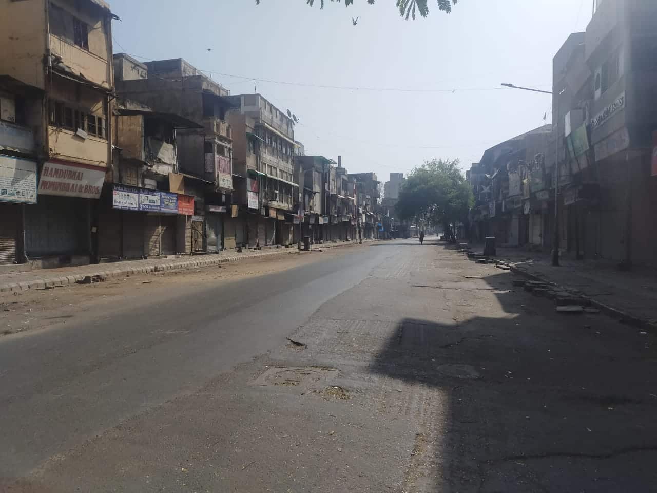 Shops are closed in India.