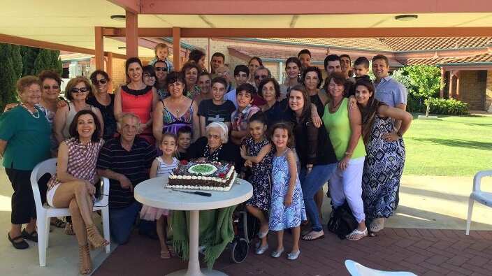 Ms Helen Stamelos's family! She had 3 sons, one daughter, 11 grand children and 30 great grandchildren.