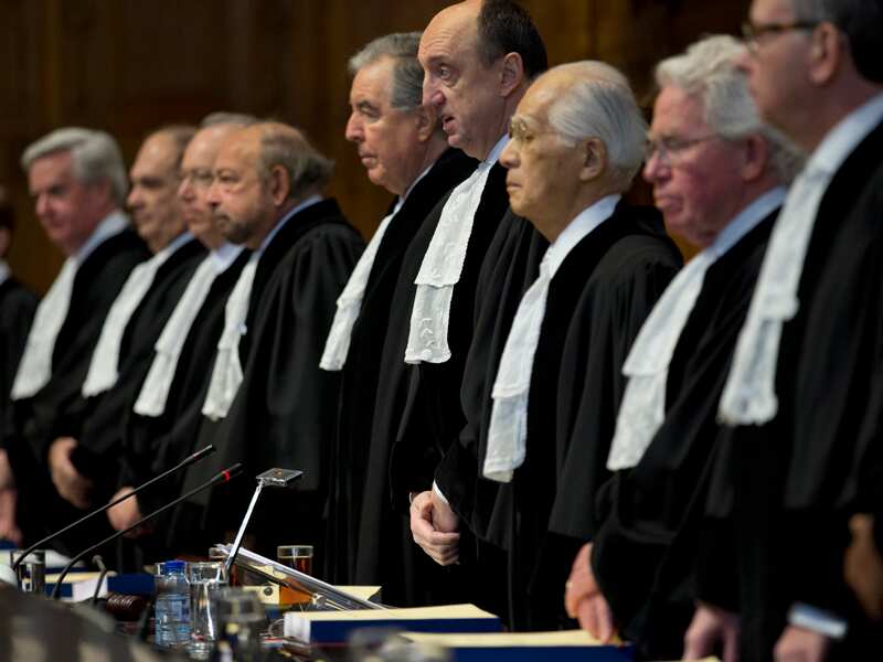 Judges at The International Court of Justice, the UN's highest court