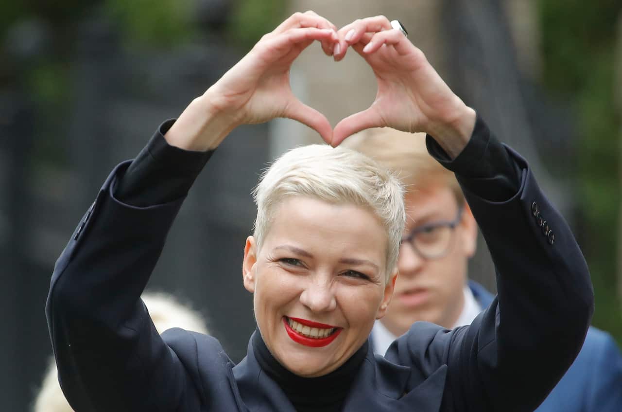 Belarusian opposition leader Maria Kolesnikova was reportedly snatched by masked men in an attempt to deport her to Ukraine.