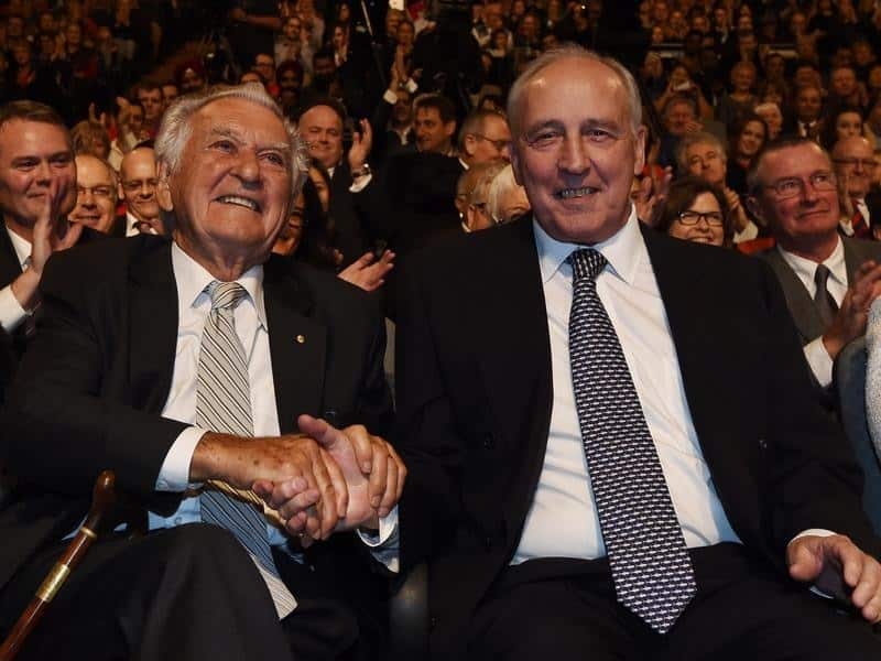 Bob Hawke and Paul Keating