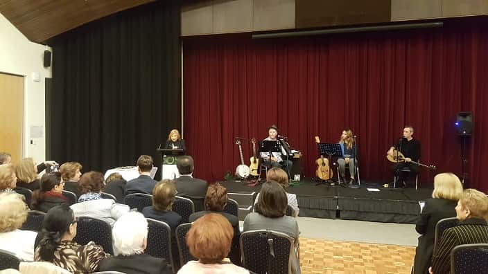 'Estia' Hellenic Women Cultural Association's President, Angela Velos. 'Polixeni Melbourne' performed for the guests of 'Estia'