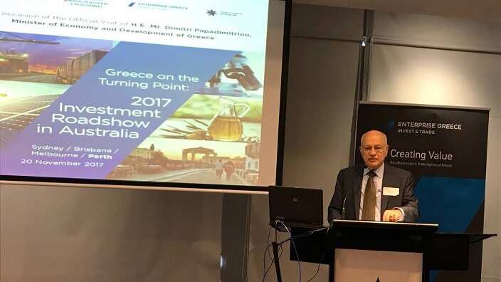 Greece on a turning point: 'Investing roadshow in Australia'