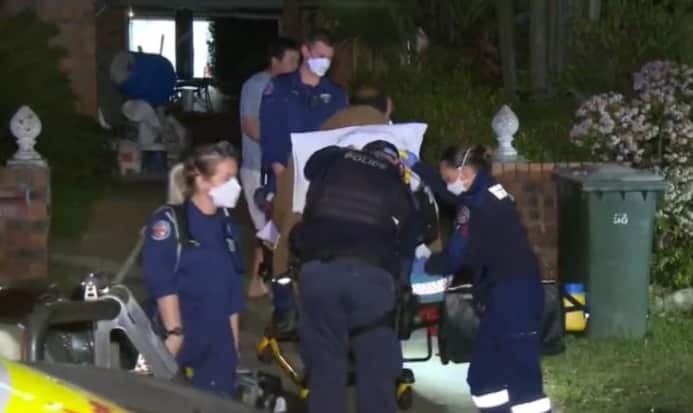 Paramedics, firefighters and police were called to the scene