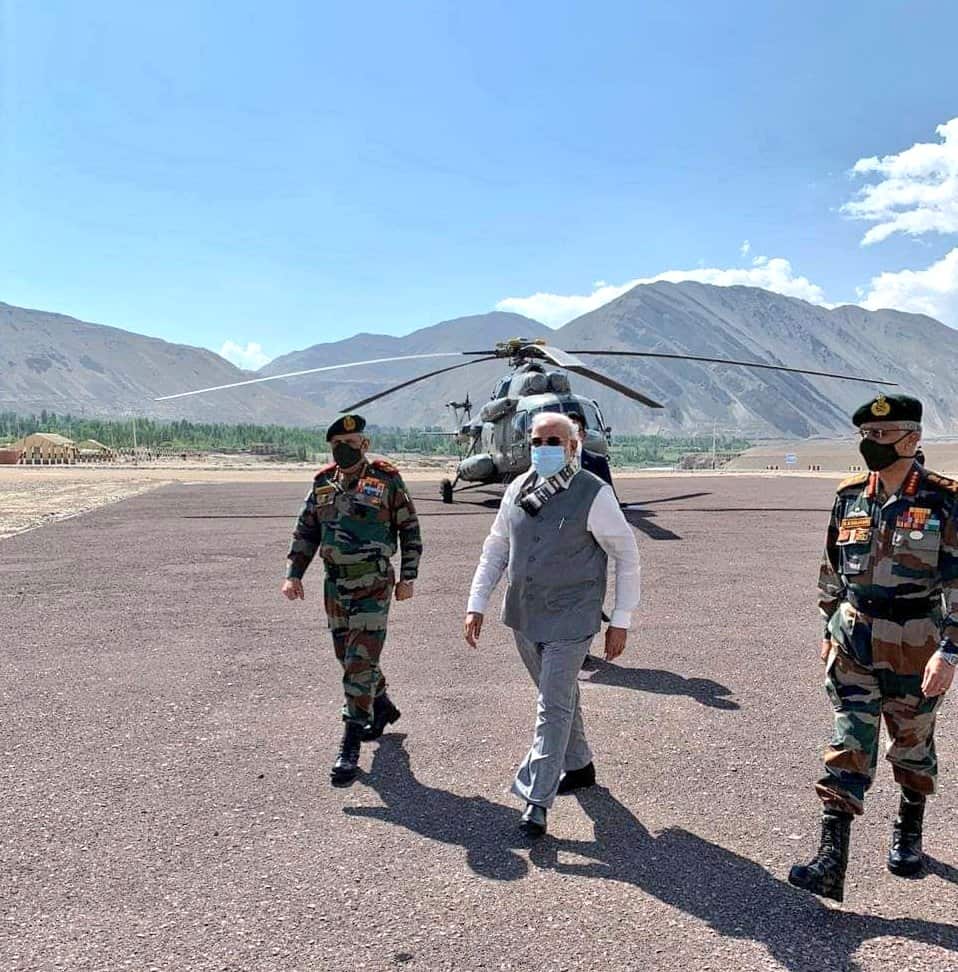 India's Prime Minister Narendra Modi had visited Ladakh in June.
