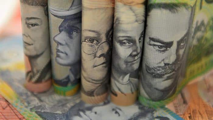 Australian currency pictured