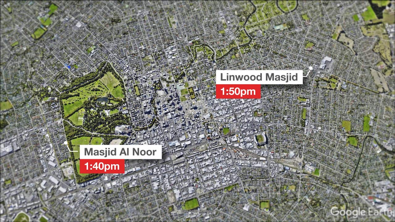 Christchurch map.