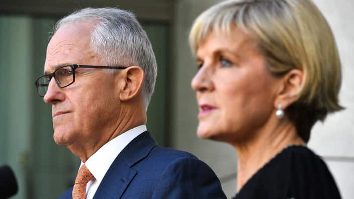Malcolm Turnbull, left, and Julie Bishop