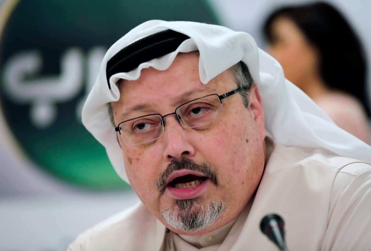 A file photo of Saudi journalist Jamal Khashoggi.