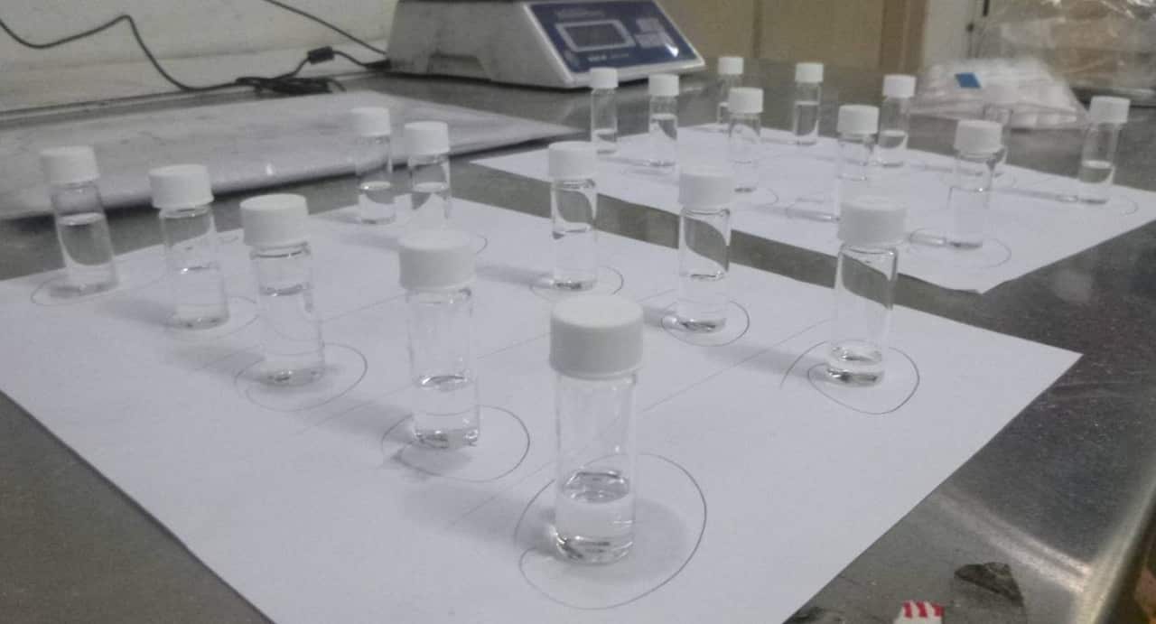 20 blue drums labelled as 'liquid fertilizer' arrived in Sydney from China.