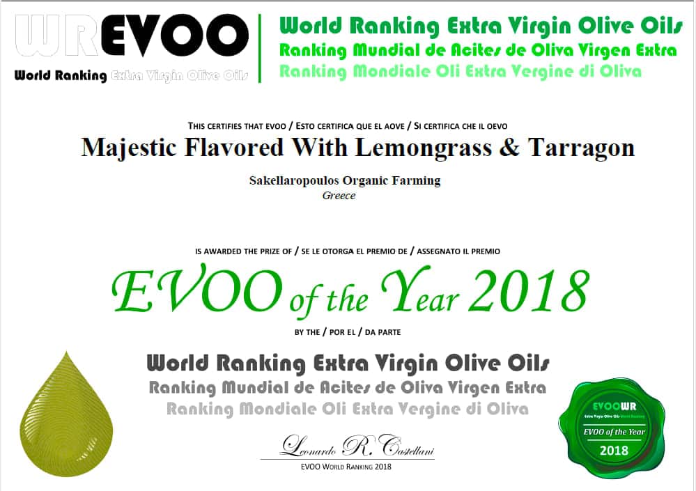 Majestic - Evoo of the year 2018