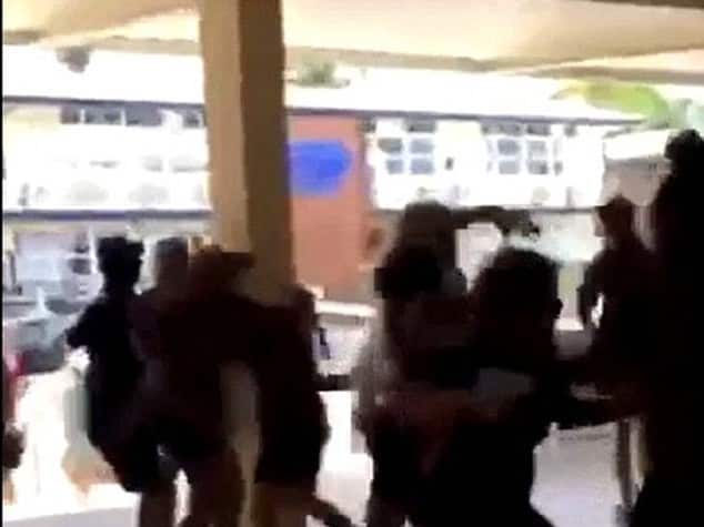 Picturess were shared on Snapchat and uploaded to Instagram. The matter was referred to the school-based police officer, a Education Queensland spokesman said