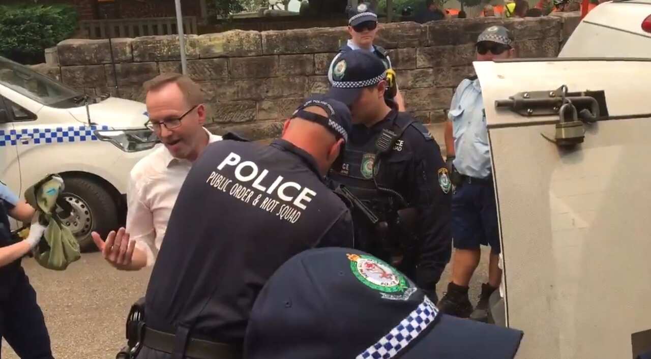 The Greens MP said it was important for pollies to rally with those calling for climate change action.