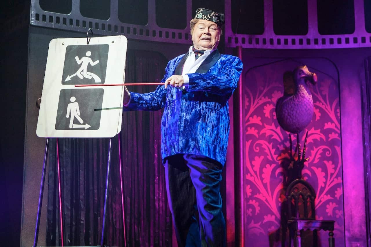 Bert Newton in the Rocky Horror Show at Melbourne's Comedy Theatre on 12 June 2015.