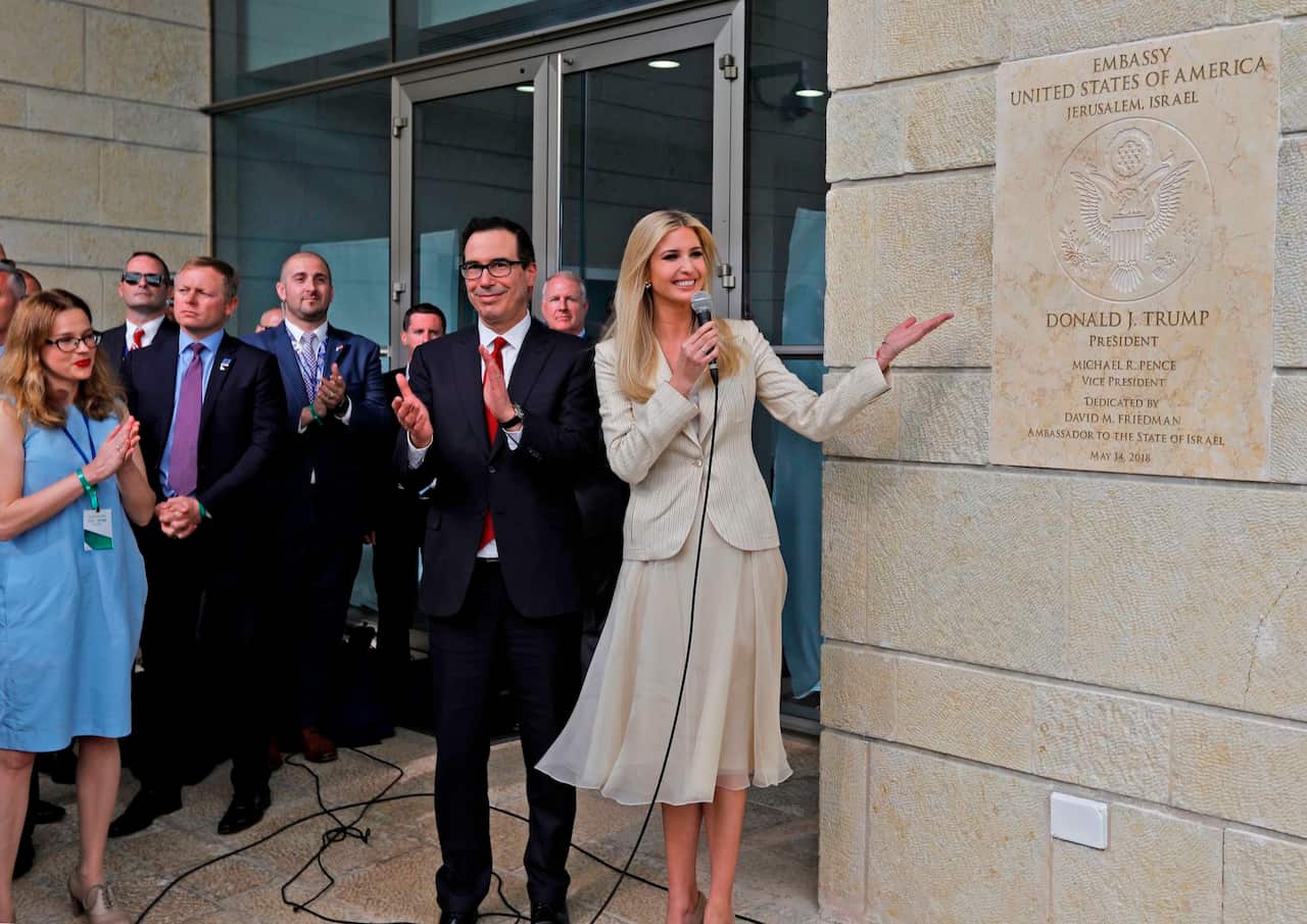 trump's daughter at embassy 