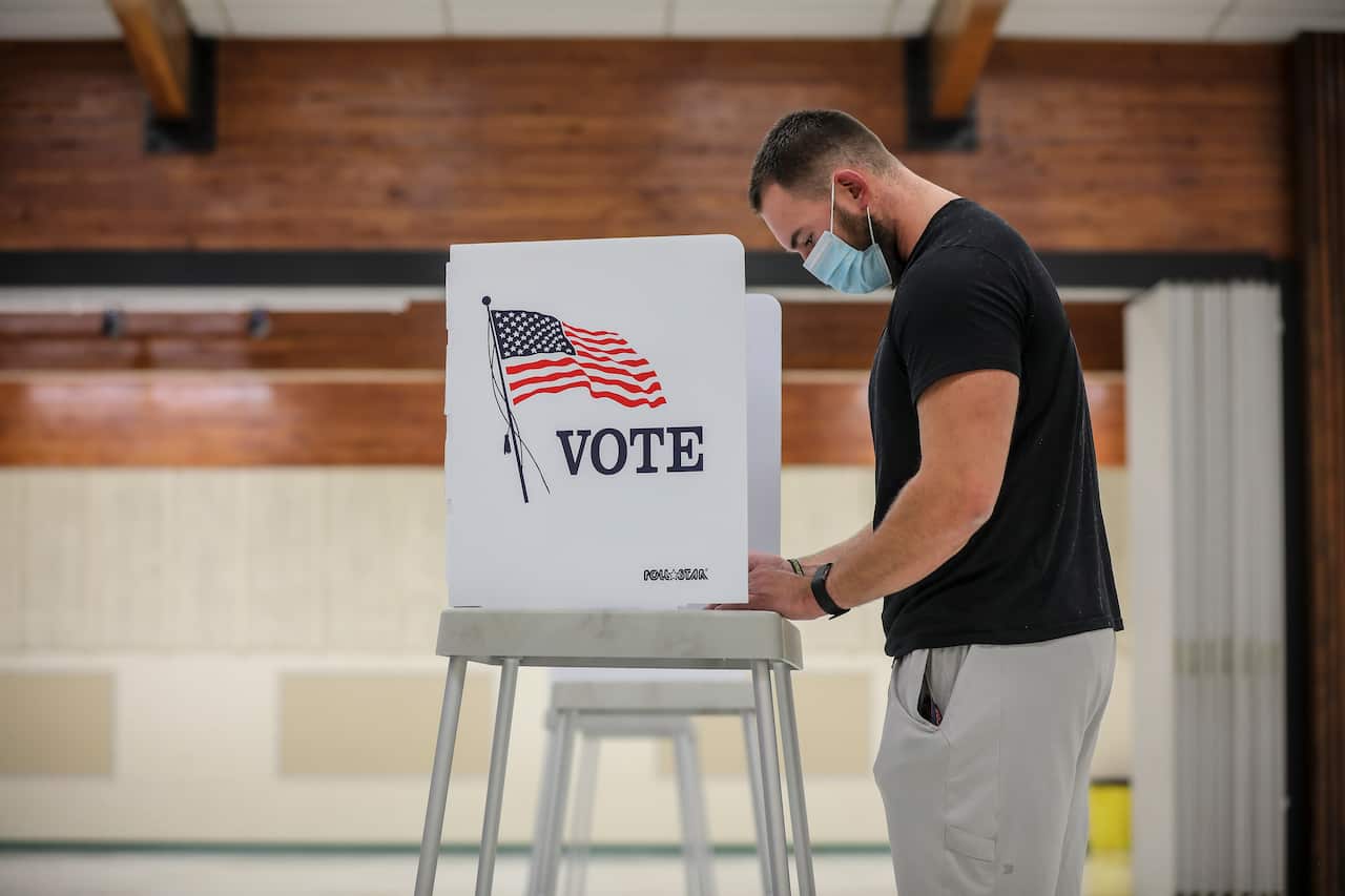 Across The U.S. Voters Flock To The Polls On Election Day