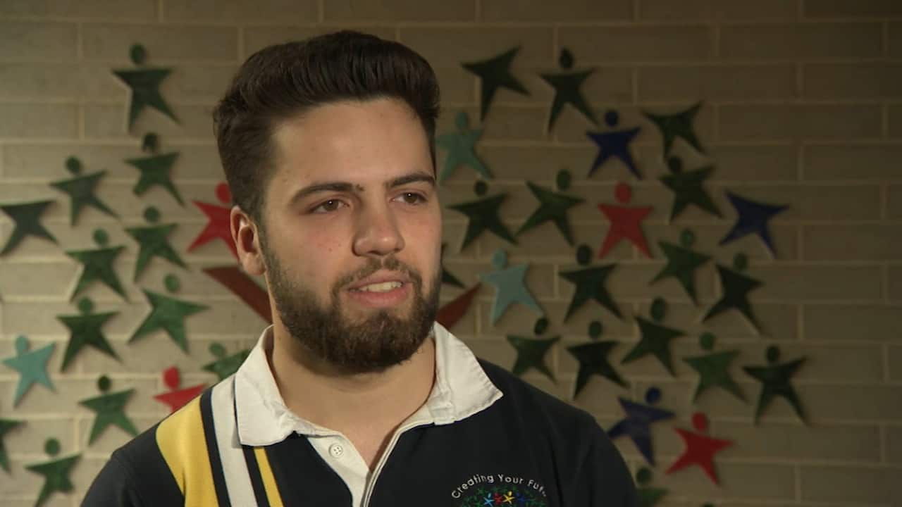 Samer Nakour is studying Arabic at school.