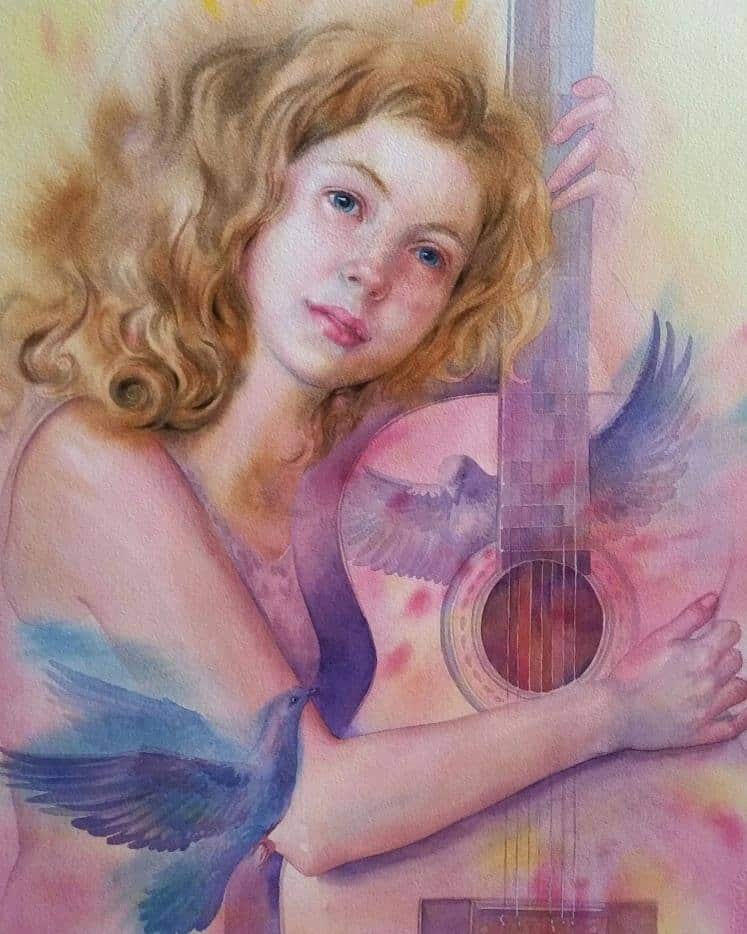 " Daylight Dreams " Watercolour on Heavyweight watercolour paper