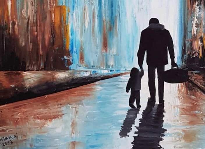 Drawing by artist Salam Noah