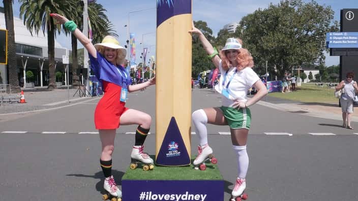 پاکستان اور جنوبی افریقہ کے درمیان ٹی ٹوئنٹی ورلڈ کپ میچ میں شائقین کی شرکت