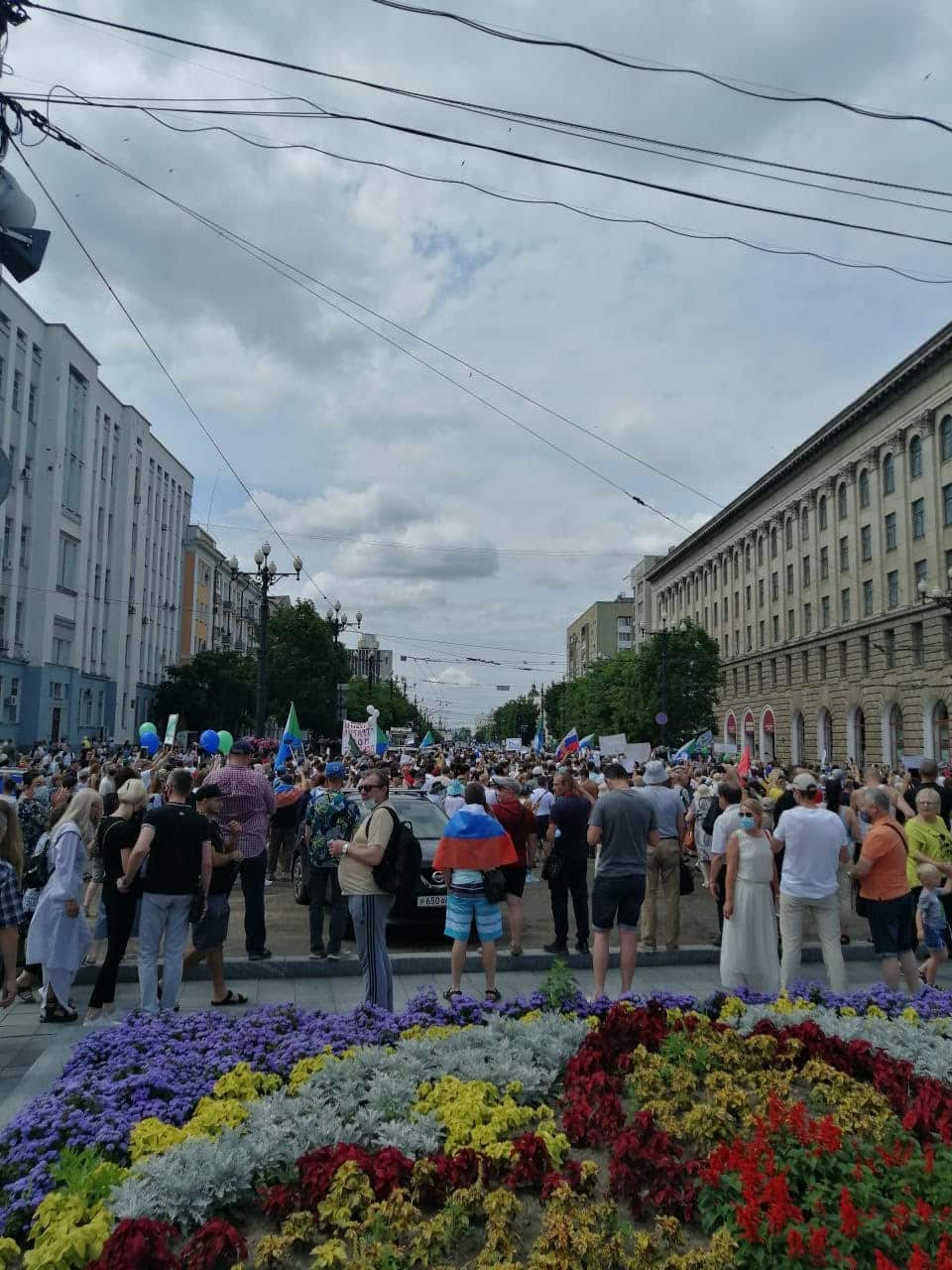 Protests  in Khabarovsk on July 25