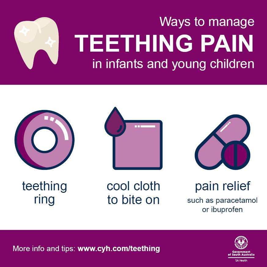 Ways to manage teething pain