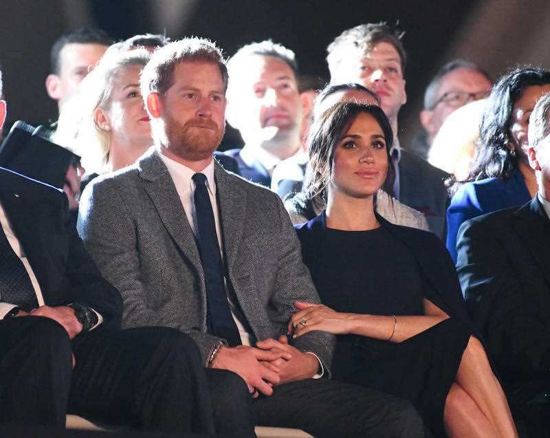 Prince Harry Duke of Sussex and Meghan Duchess of Sussex attend the Opening Ceremony of the Invictus Games.