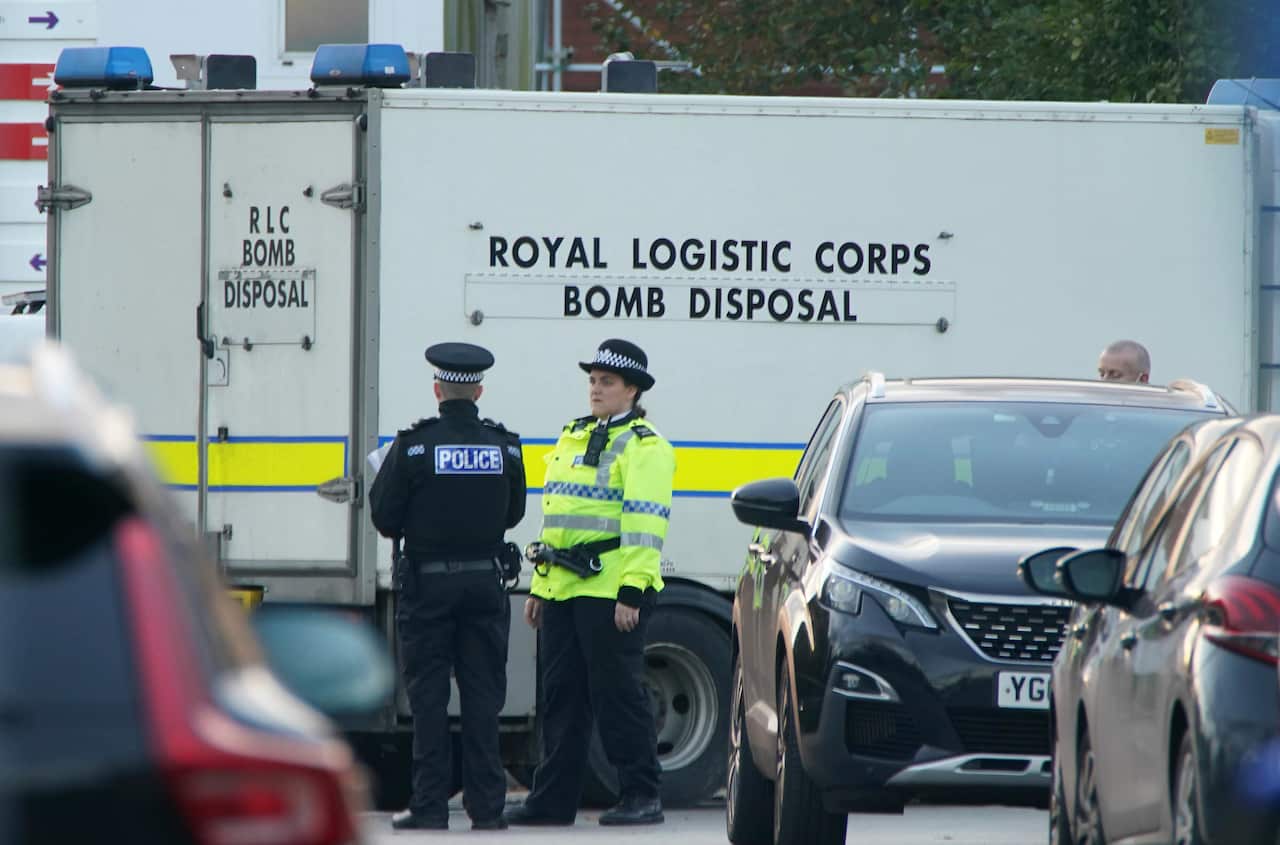 Emergency services outside Liverpool Women's Hospital after the incident occured.