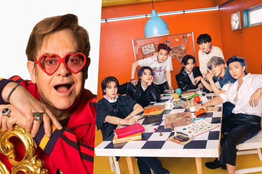  Elton John wrote, “When it all seems like it’s right, I sing along to BTS”