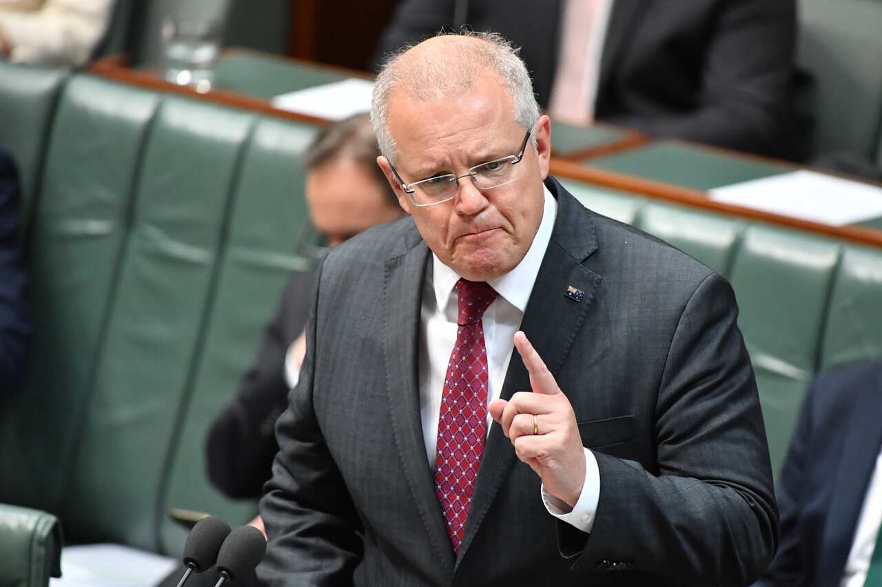 Prime Minister Scott Morrison during Question Time in the House of Representatives at Parliament House in Canberra, Tuesday, September 17, 2019. (AAP Image/Mick Tsikas) NO ARCHIVING