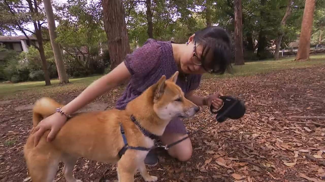 Natalie with her dog Taicho