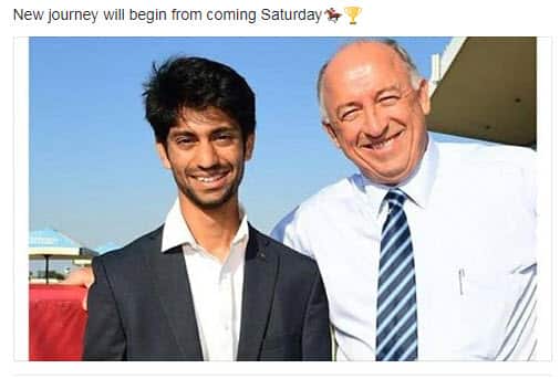 Jockey Trevor Patel with Trainer Robert Heathcote