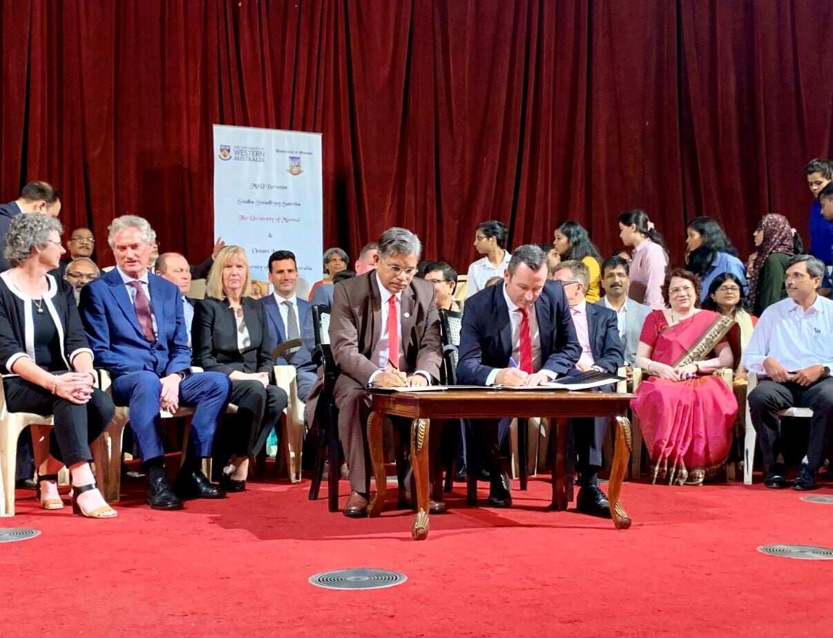 Premier Mark McGowan in India