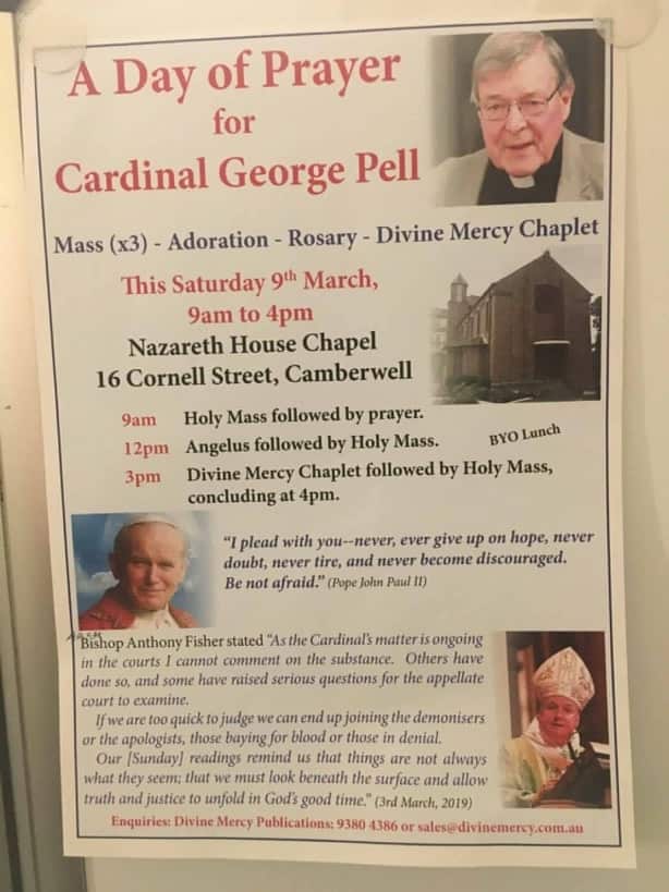 A flyer for the "Day of Prayer" that has since been cancelled.