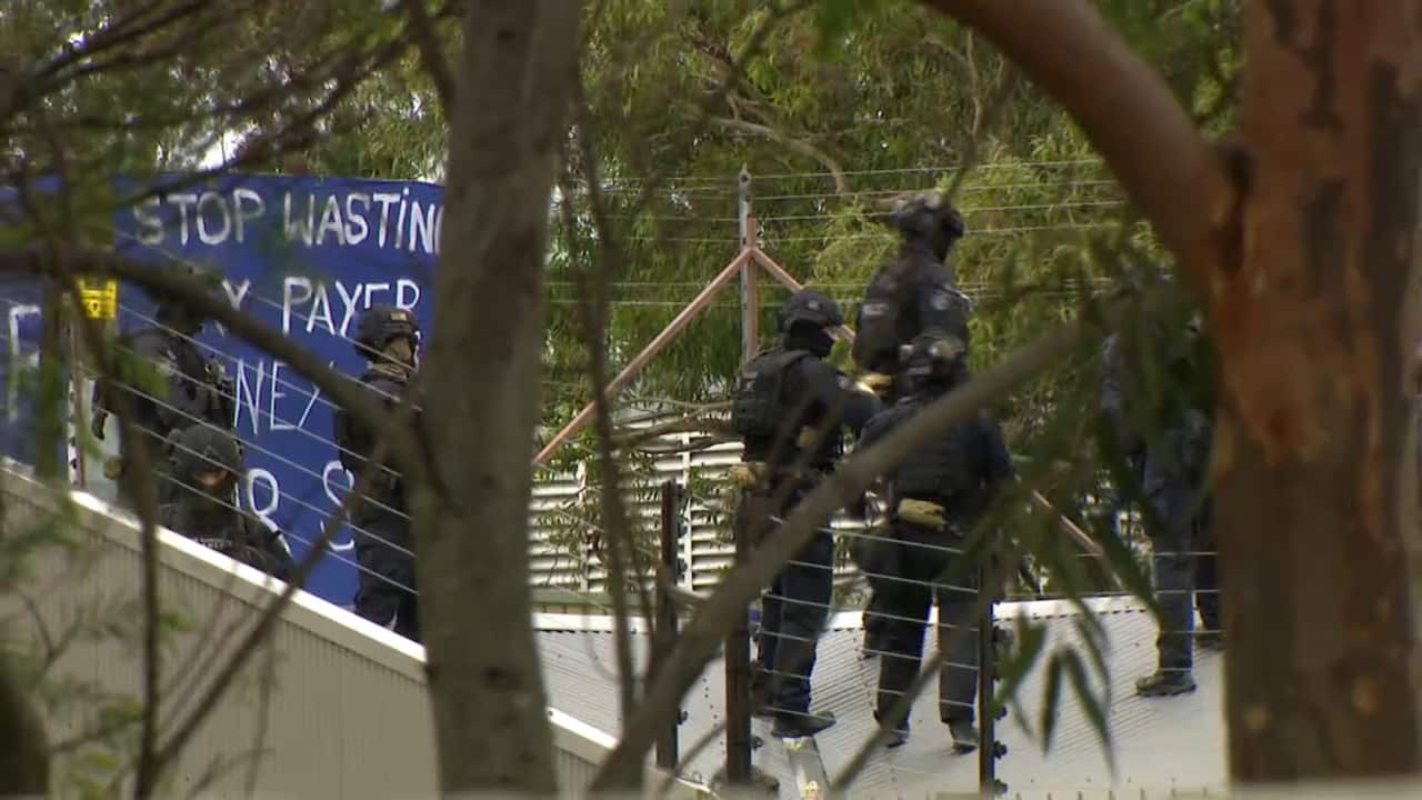 The men were arrested by NSW Police officers before being transferred to federal custody. 
