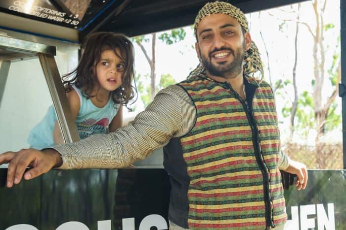Syrian refugees with Darwin food truck thank Australia, bridging cultural divide one falafel at a time