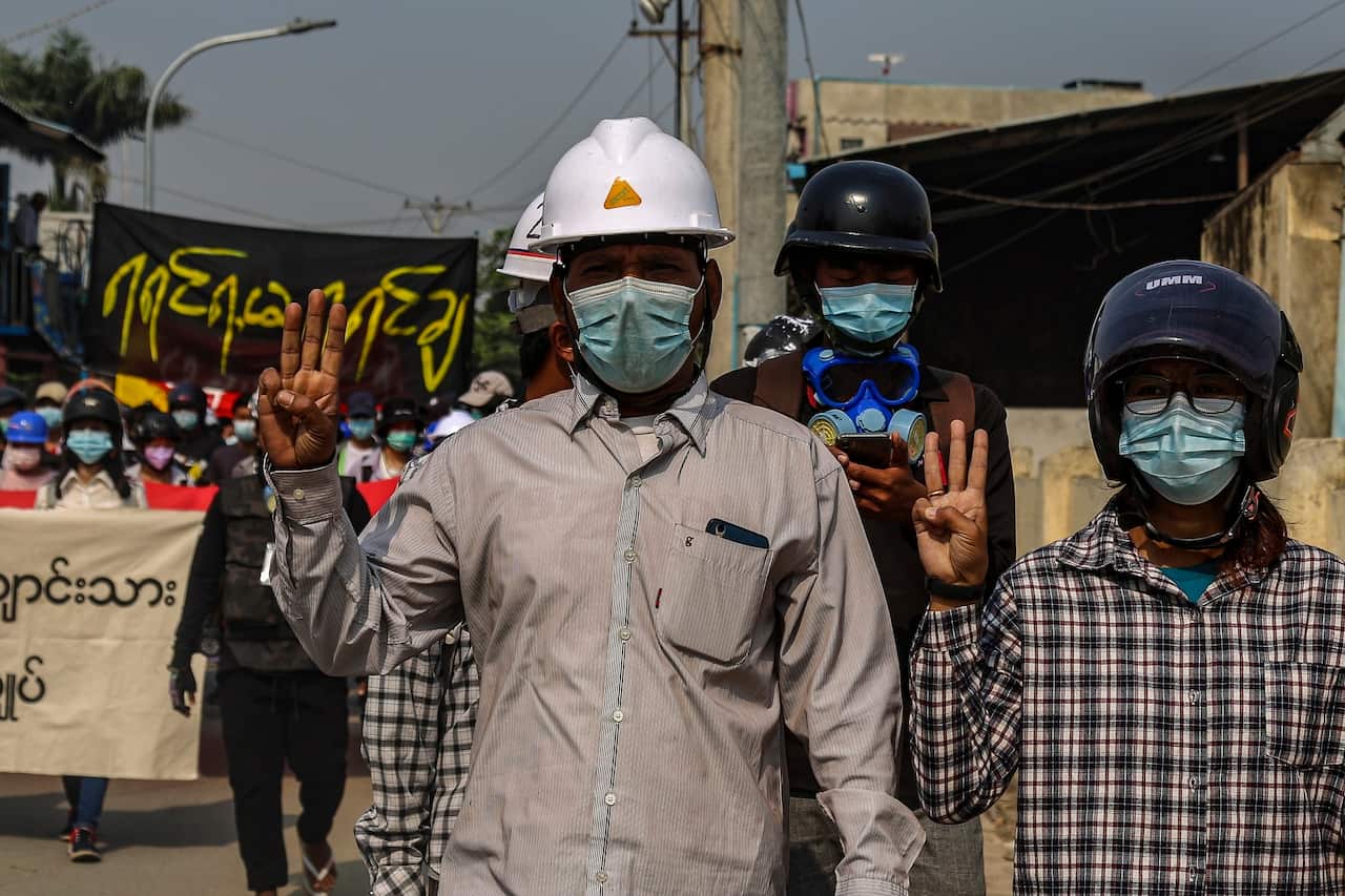 Anti-coup protests continued in Mandalay despite the intensifying violent crackdowns on demonstrators by security forces.
