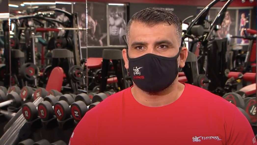 Firas Jirjees, owner of FJ Fitness in Fairfield in western Sydney is bracing for a “busy day” as the state reopens.