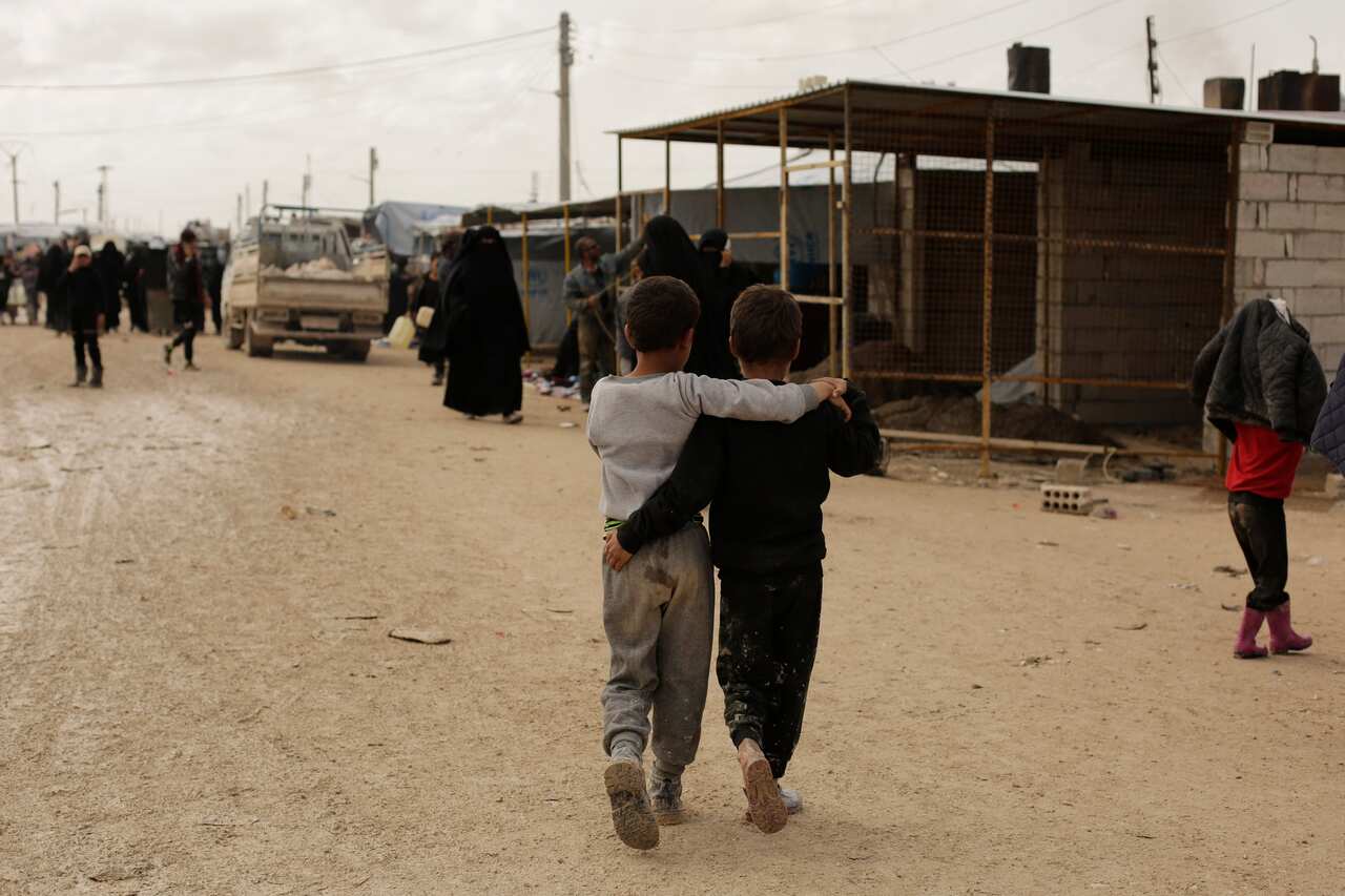 Children in the al-Hol camp in Syria. 