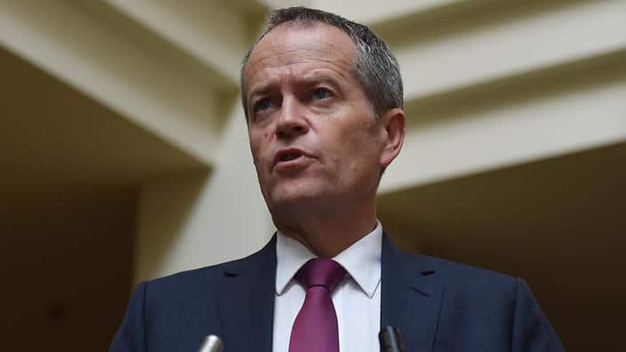 Opposition leader Bill Shorten