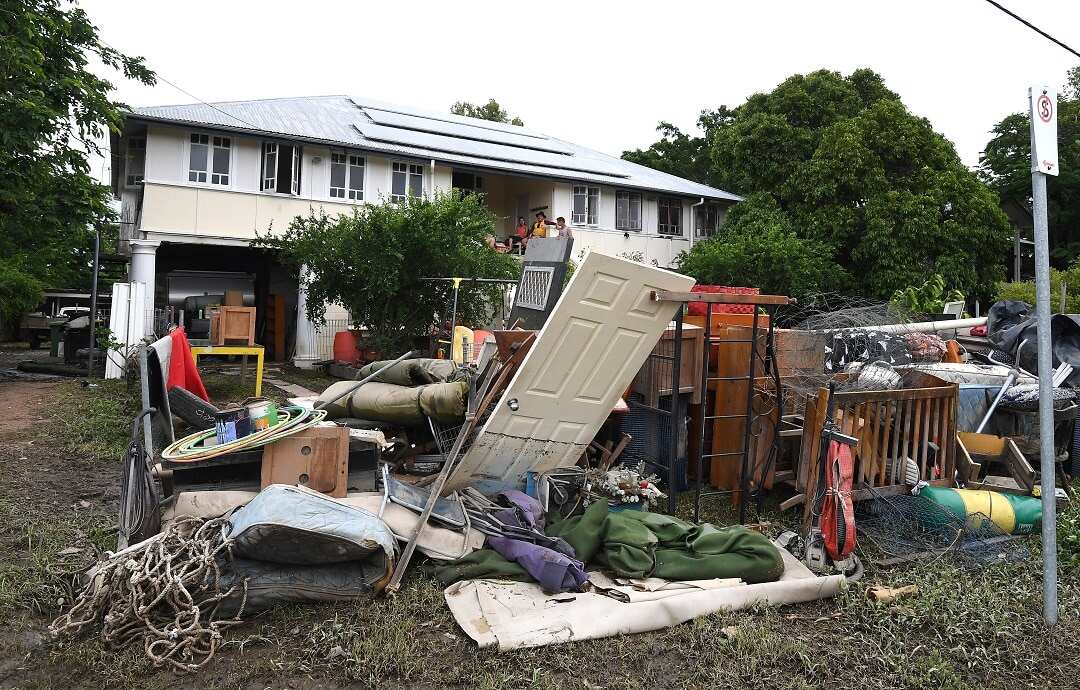 Many household items have been destroyed in the floods. 