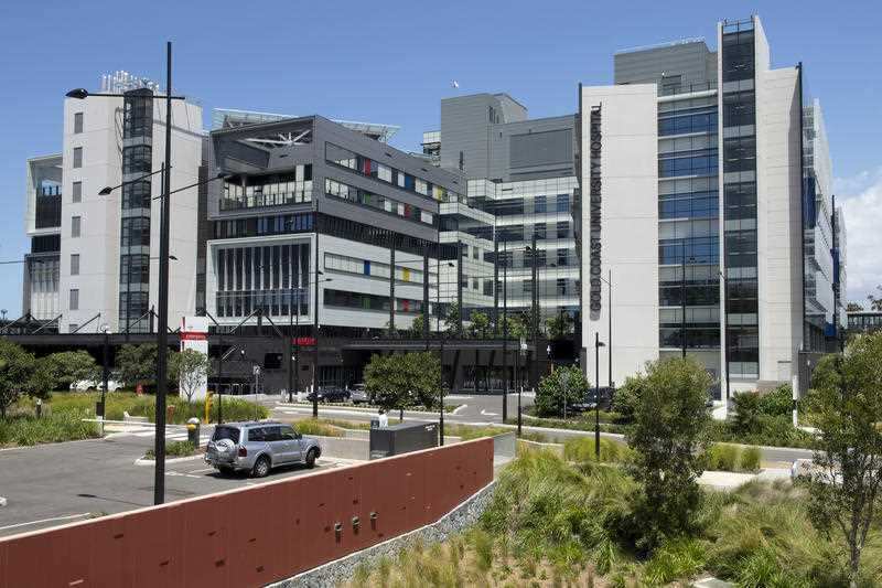 Gold Coast University Hospital, where the man died.