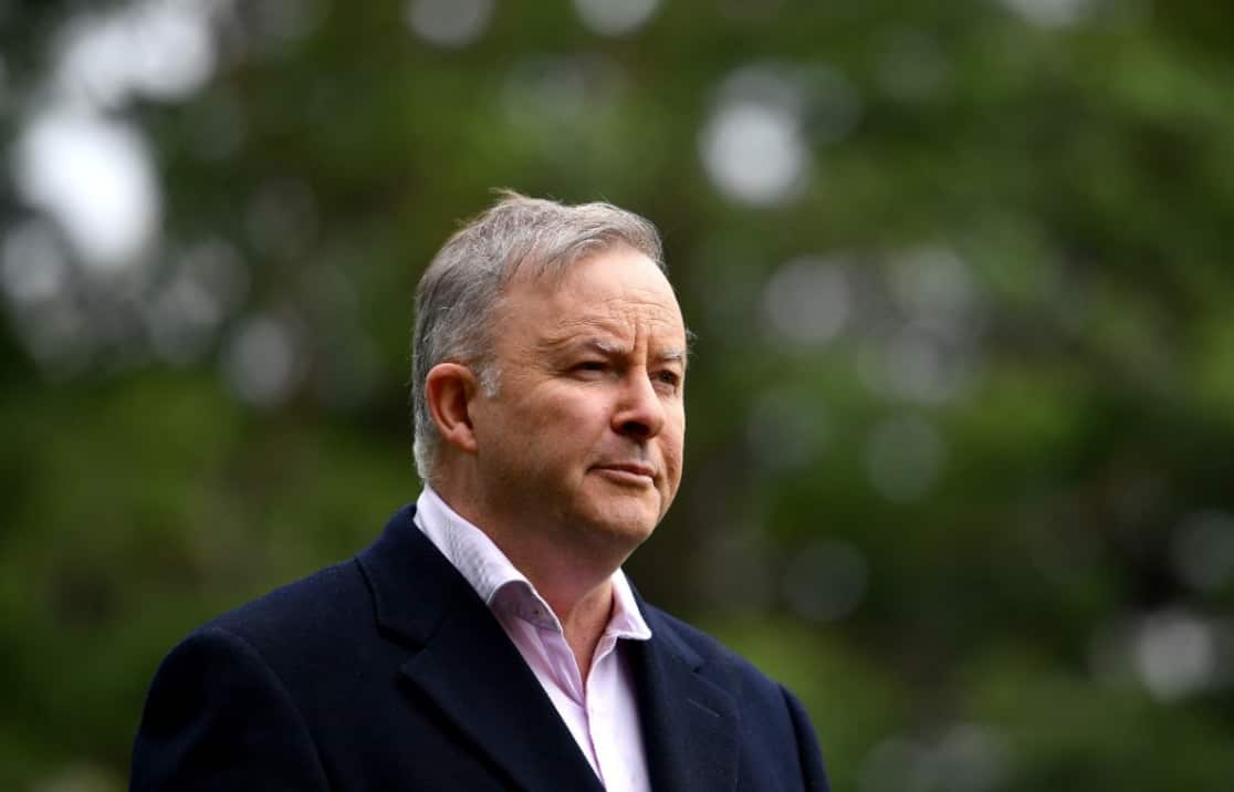 Opposition Leader Anthony Albanese addresses media in Sydney, Friday, May 22, 2020