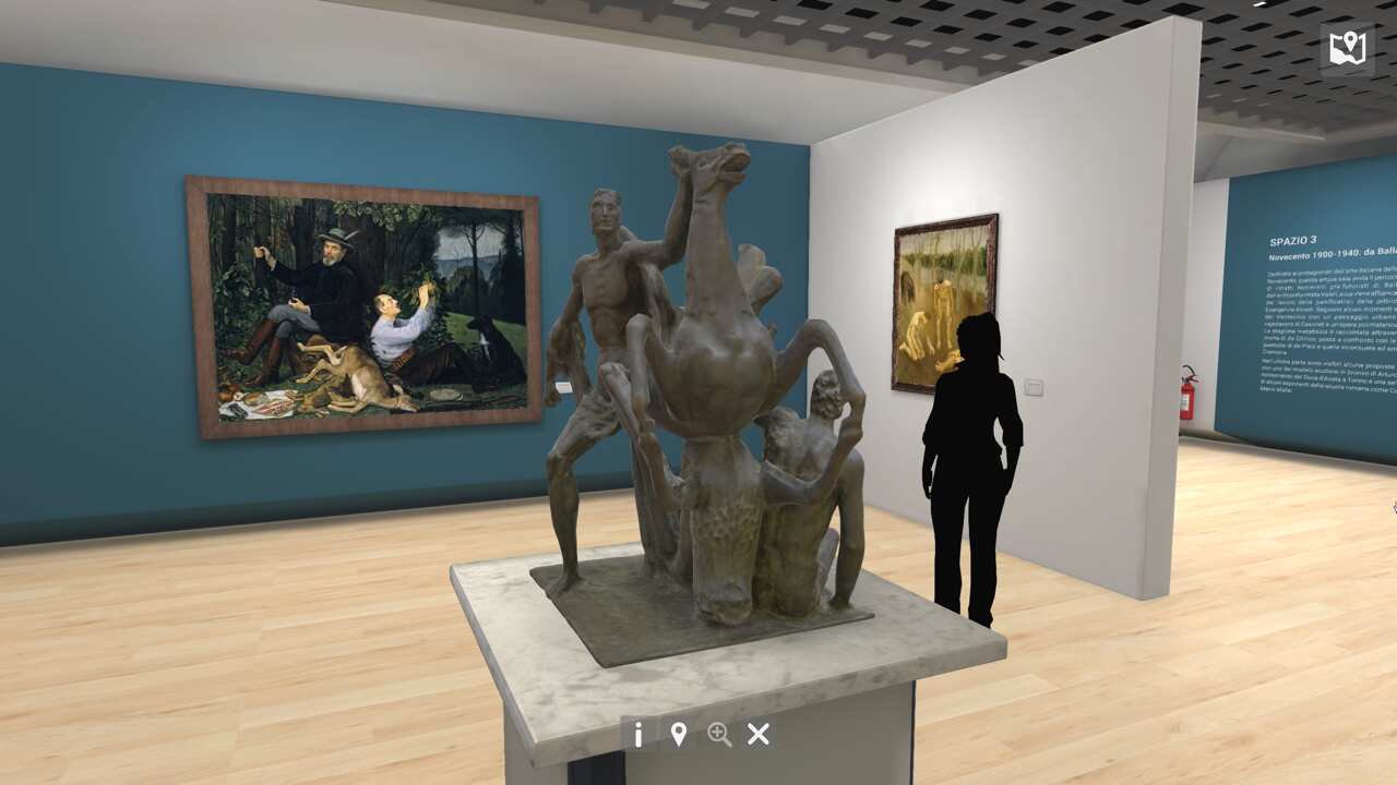One of the halls of the Virtual Museum De Fornaris