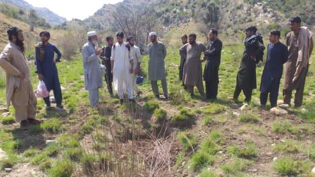 Mass grave of miners in KPK