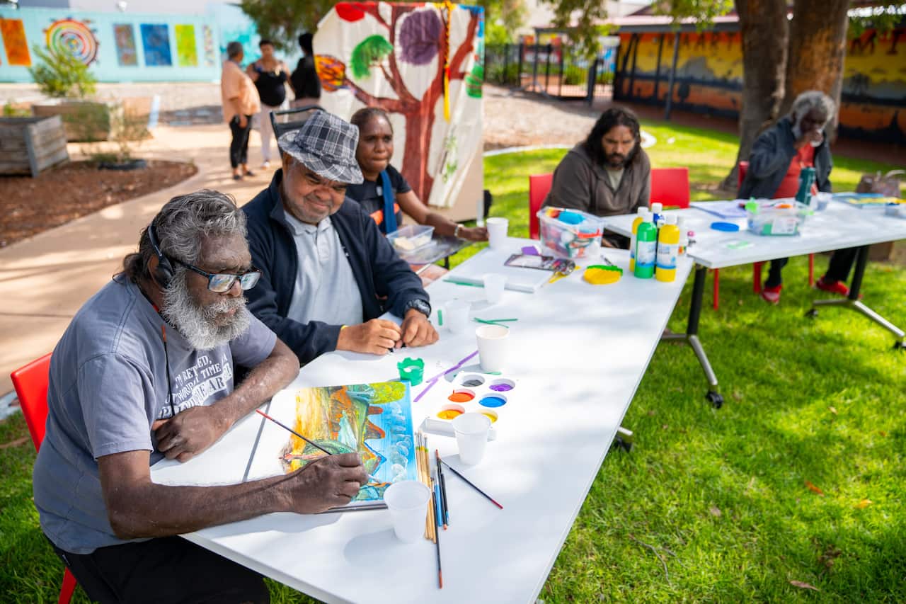 Yarning Circles sees weekly events held in Armadale, in Perth’s south east, which aim to help Aboriginal brain injury survivors and their families.