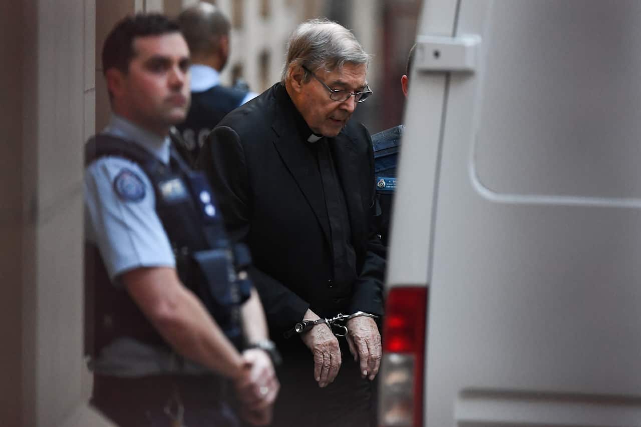 Cardinal George Pell leaves the Supreme Court of Victoria in Melbourne, June 2019. Pell is appealing his conviction for sexually abusing two boys in the 1990s.