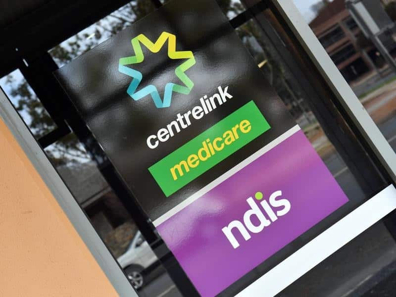 Centrelink signage.