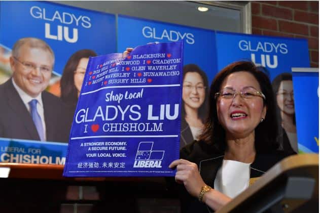 Gladys Liu on the campaign trail.